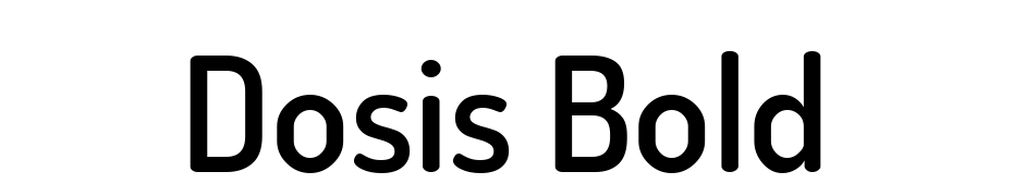Dosis Bold Font Download Free